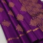 Premium soft silk saree with kolam design