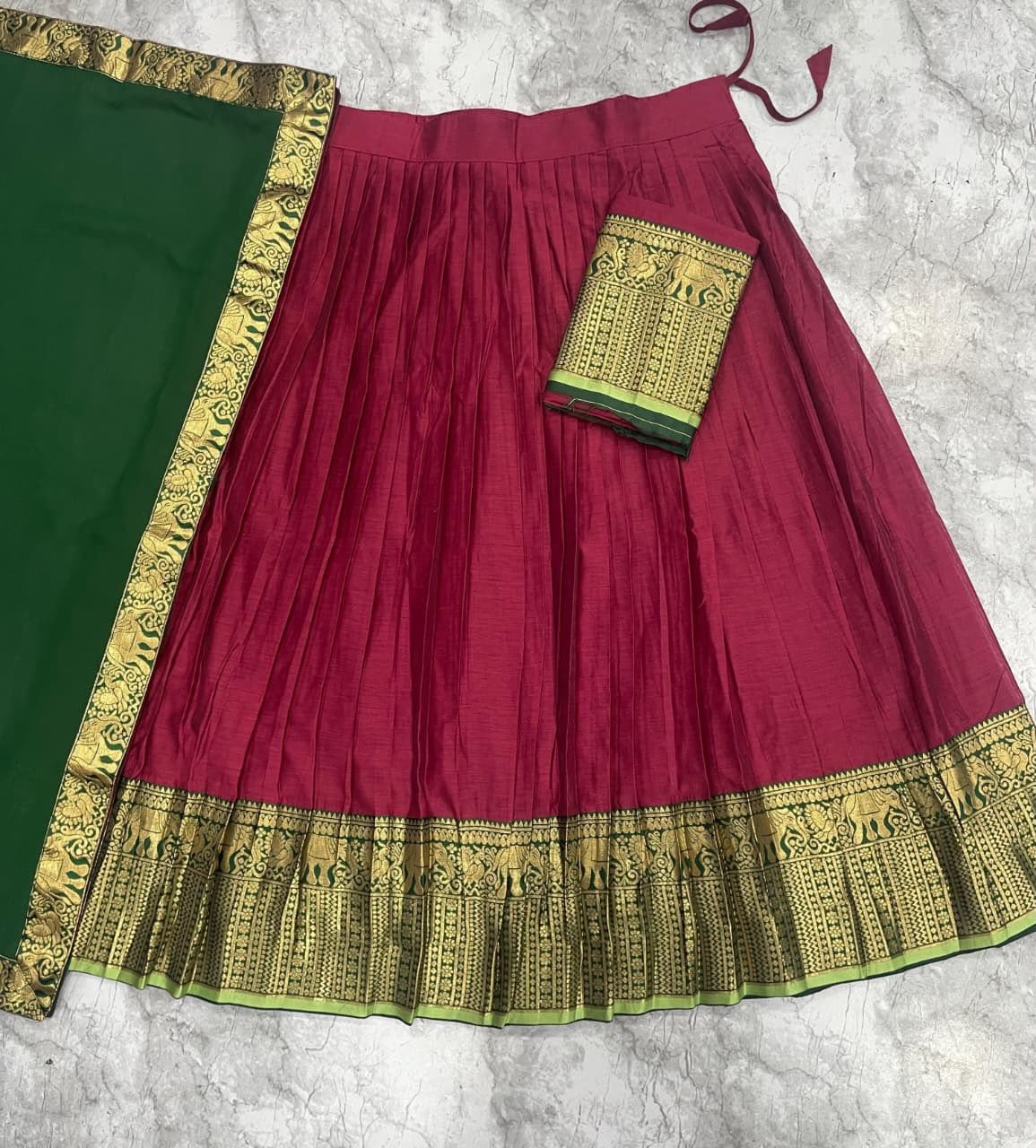 South-style Kanci cottan silk lehenga