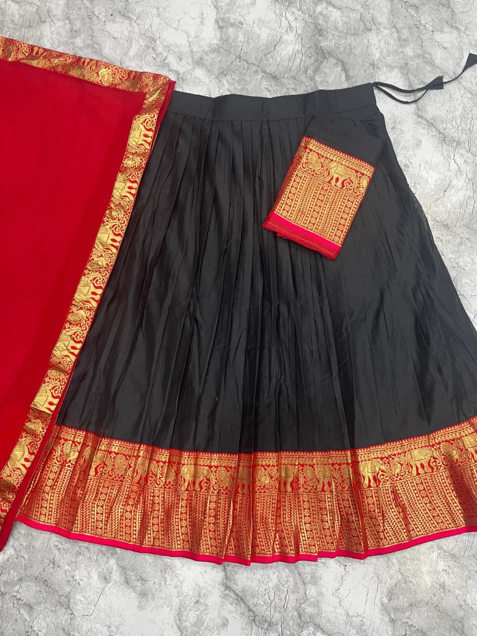 South-style Kanci cottan silk lehenga