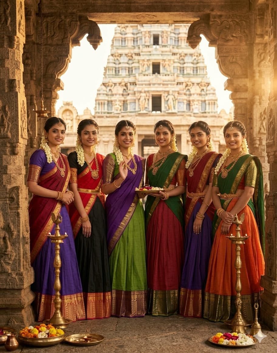 South-style Kanci cottan silk lehenga