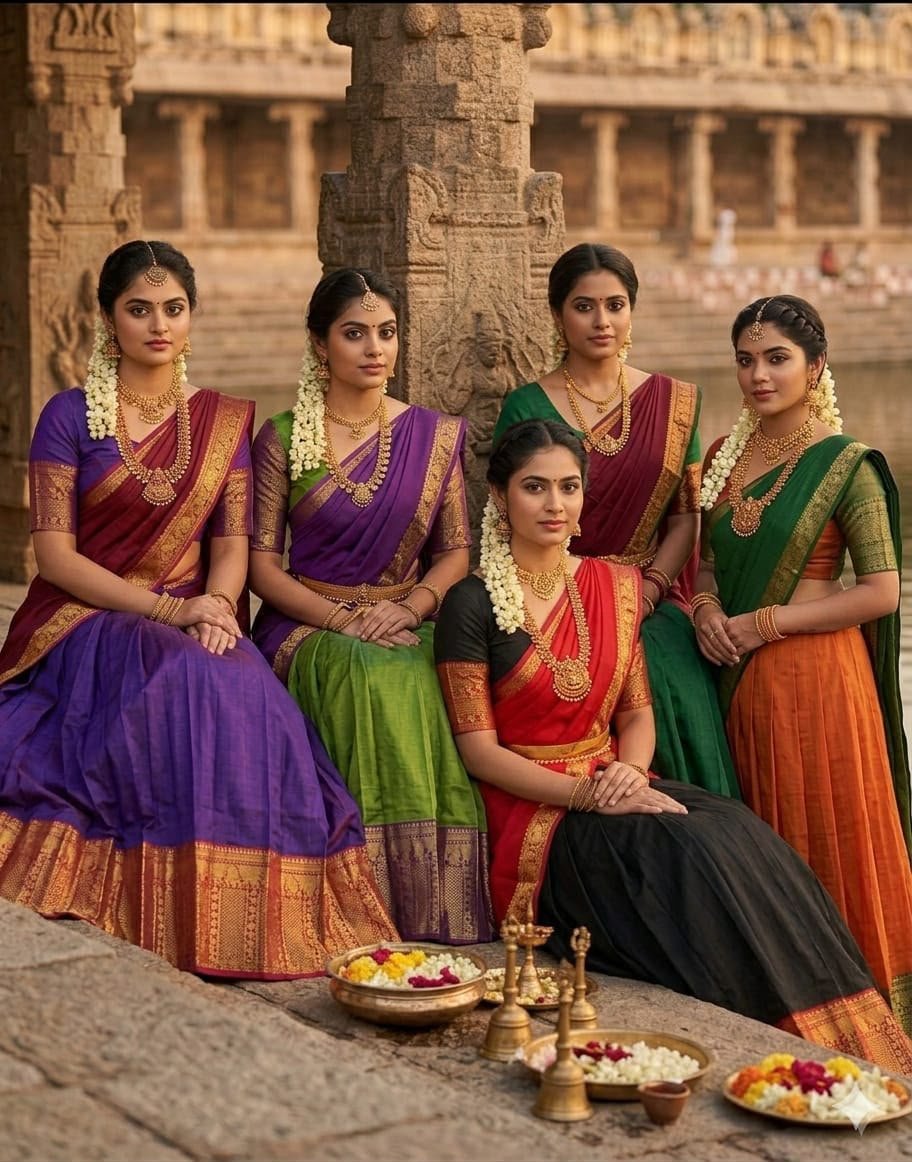 South-style Kanci cottan silk lehenga