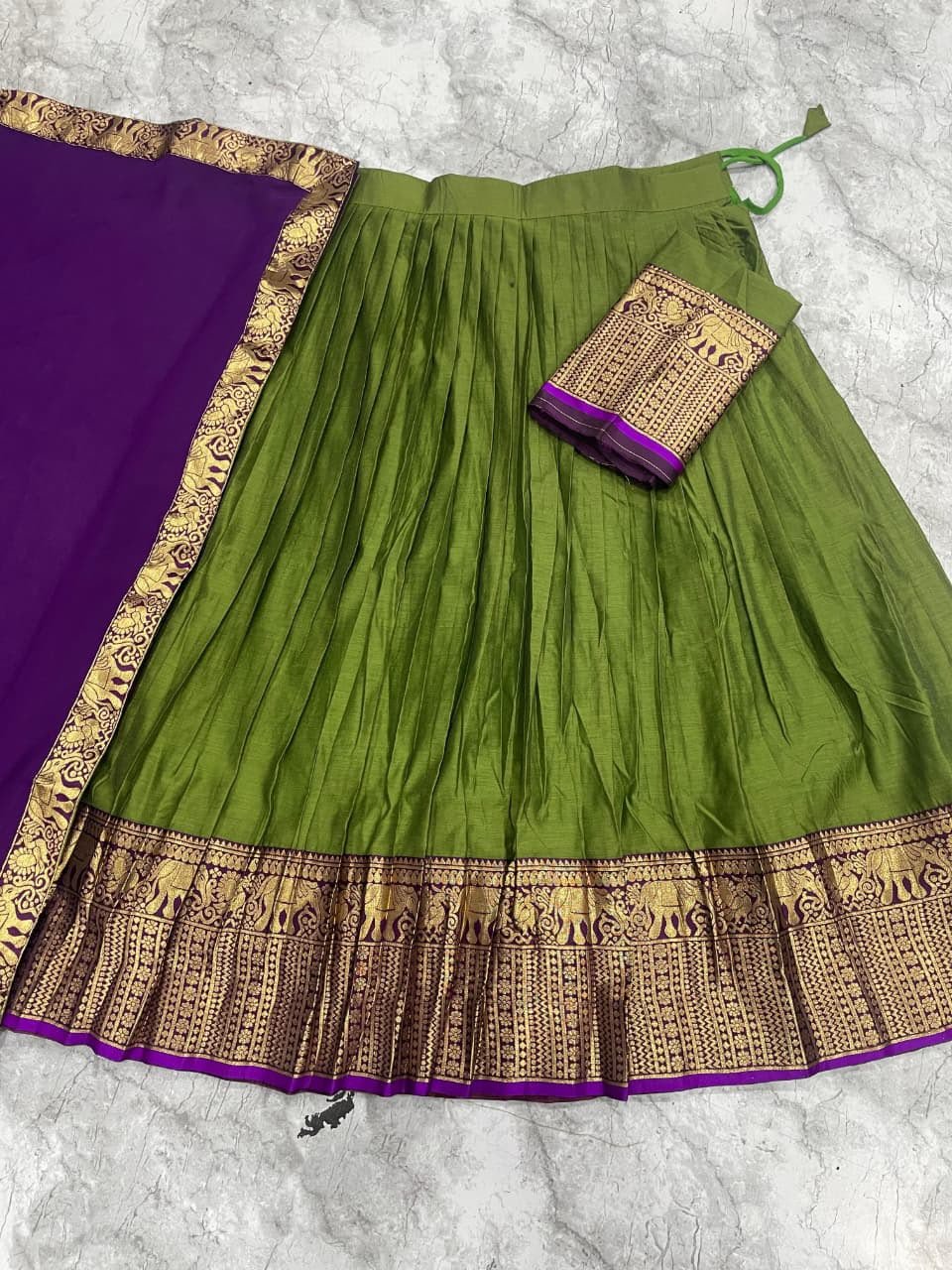 South-style Kanci cottan silk lehenga