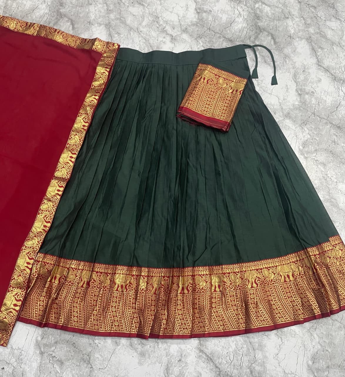 South-style Kanci cottan silk lehenga