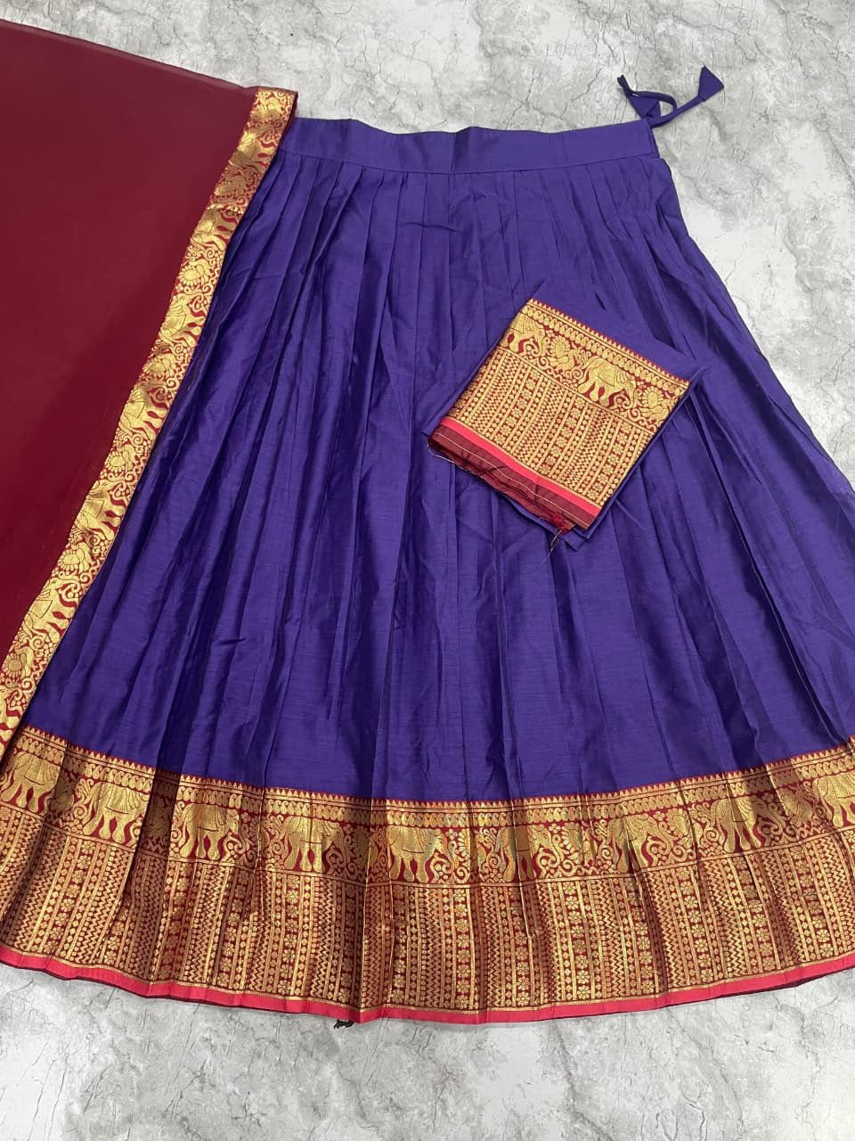 South-style Kanci cottan silk lehenga