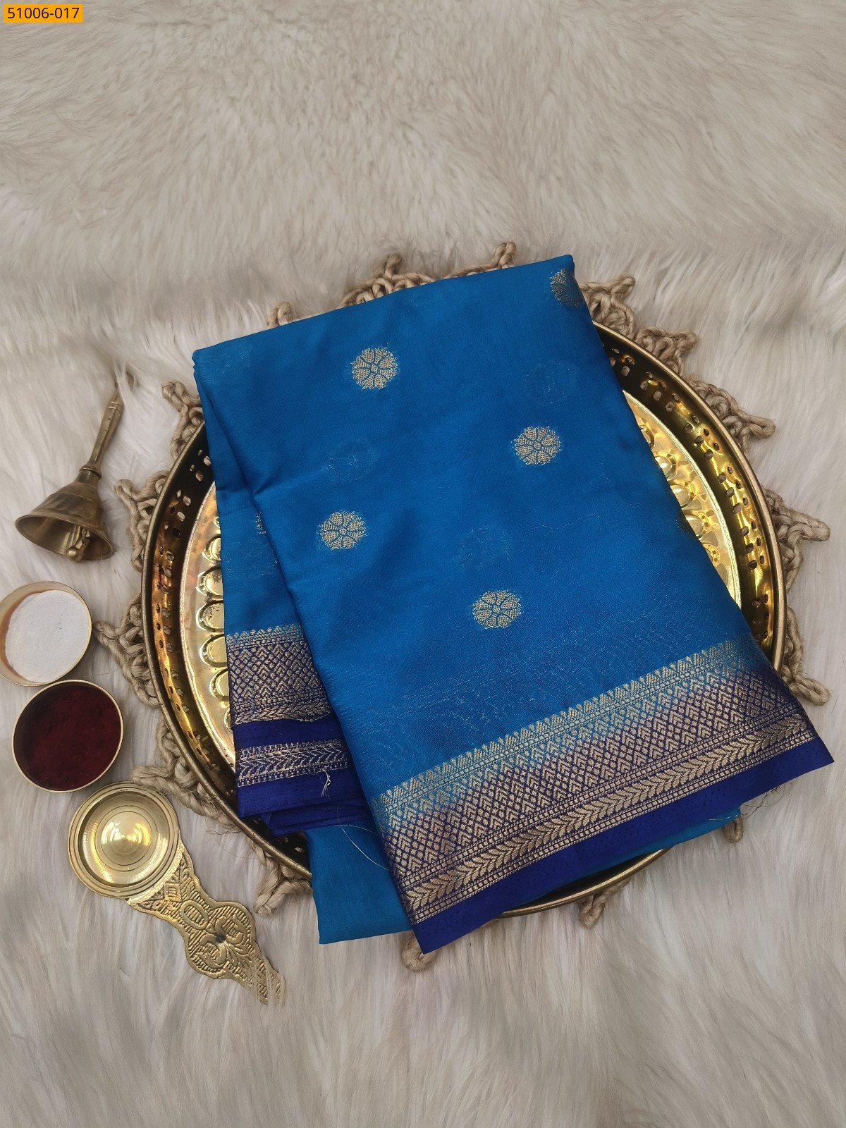 Mysore Crepe Silk Butta Saree